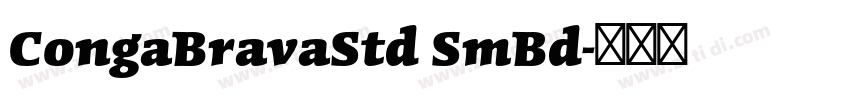 CongaBravaStd SmBd字体转换